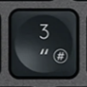 3 / " Replacement key Logitech MX Keys