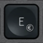 E / € Replacement key Logitech MX Keys