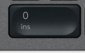 0 (Num) Replacement key Logitech MX Keys