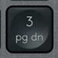 3 (Num) Replacement key Logitech MX Keys