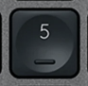 5 (Num) Replacement key Logitech MX Keys
