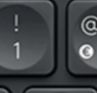1 / ! Touche de remplacement Logitech MX Keys