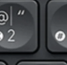 2 / @ Touche de remplacement Logitech MX Keys
