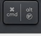 Alt Gr (R) Replacement key Logitech MX Keys
