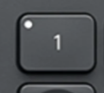 Bluetooth 1 Replacement key Logitech MX Keys