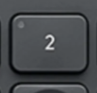 Bluetooth 2 Replacement key Logitech MX Keys