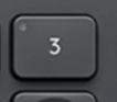 Bluetooth 3 Replacement key Logitech MX Keys