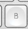 B Replacement key Logitech MX Keys