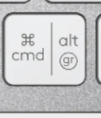 Cmd / Alt Gr Replacement key Logitech MX Keys
