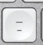 - / _ Replacement key Logitech MX Keys
