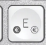 E / € Replacement key Logitech MX Keys