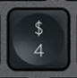 4 / $ Replacement key Logitech MX Keys