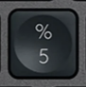 5 / % Touche de remplacement QWERTZ (DE) Noir Logitech MX Keys