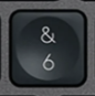 6 / & Touche de remplacement QWERTZ (DE) Noir Logitech MX Keys