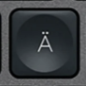 Ä Replacement key QWERTZ (DE) Black Logitech MX Keys