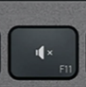 F11 Replacement key QWERTZ (DE) Black Logitech MX Keys