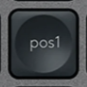 Pos1 Replacement key QWERTZ (DE) Black Logitech MX Keys