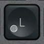 L / @ Touche de remplacement QWERTZ (DE) Noir Logitech MX Keys