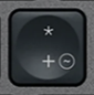 + / * Replacement key Logitech MX Keys