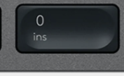 0 (Num) Replacement key Logitech MX Keys