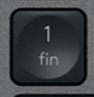1 (Num) Replacement key Logitech MX Keys