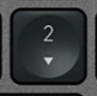 2 (Num) Replacement key Logitech MX Keys