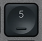 5 (Num) Replacement key Logitech MX Keys