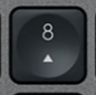 8 (Num) Replacement key QWERTY (ES) Black Logitech MX Keys