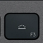 F3 Replacement key QWERTY (ES) Black Logitech MX Keys