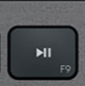 F9 Touche de remplacement QWERTY (ES) Noir Logitech MX Keys