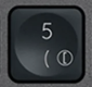 5 / ( Touche de remplacement AZERTY (FR) Noir Logitech MX Keys
