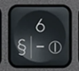 6 / - Touche de remplacement AZERTY (FR) Noir Logitech MX Keys