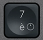7 / è Touche de remplacement AZERTY (FR) Noir Logitech MX Keys