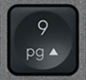 9 (Num) Touche de remplacement AZERTY (FR) Noir Logitech MX Keys