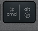 Alt Gr (R) Touche de remplacement AZERTY (FR) Noir Logitech MX Keys