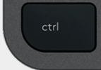 Ctrl Touche de remplacement AZERTY (FR) Noir Logitech MX Keys