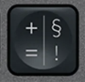 § / ! Touche de remplacement AZERTY (FR) Noir Logitech MX Keys