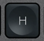 H Touche de remplacement AZERTY (FR) Noir Logitech MX Keys