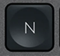 N Touche de remplacement AZERTY (FR) Noir Logitech MX Keys