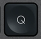 Q Touche de remplacement AZERTY (FR) Noir Logitech MX Keys