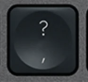 ? / , Touche de remplacement AZERTY (FR) Noir Logitech MX Keys