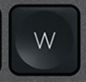 W Touche de remplacement AZERTY (FR) Noir Logitech MX Keys