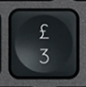 3 / £ Touche de remplacement Logitech MX Keys