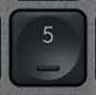 5 (Num) Replacement key Logitech MX Keys