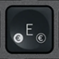 E / € Touche de remplacement Logitech MX Keys