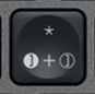 + / * Replacement key Logitech MX Keys