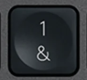 1 / & Touche de remplacement Logitech MX Keys