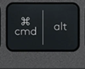 Cmd / Alt (L) Touche de remplacement Logitech MX Keys