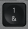 1 / & Touche de remplacement Logitech MX Keys