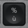% / ù Touche de remplacement Logitech MX Keys